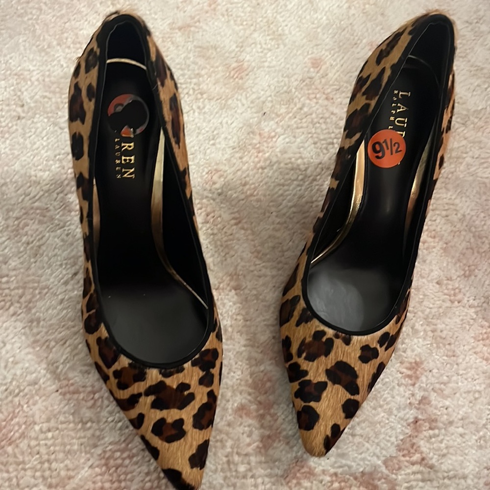 Calf hair Ralph Lauren heels - Picture 4 of 5
